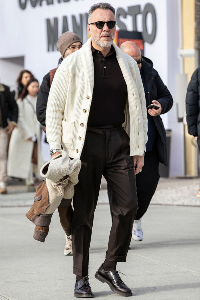 jin、レオナ−ル黒 ノーカラージャケット 13号 中古・古着通販】LEONARD (レオナール) ロゴ釦総柄ウール