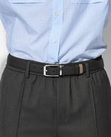 メンズ スクエアカットバックル ベルト