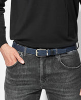 メンズ スクエアカットバックル ベルト