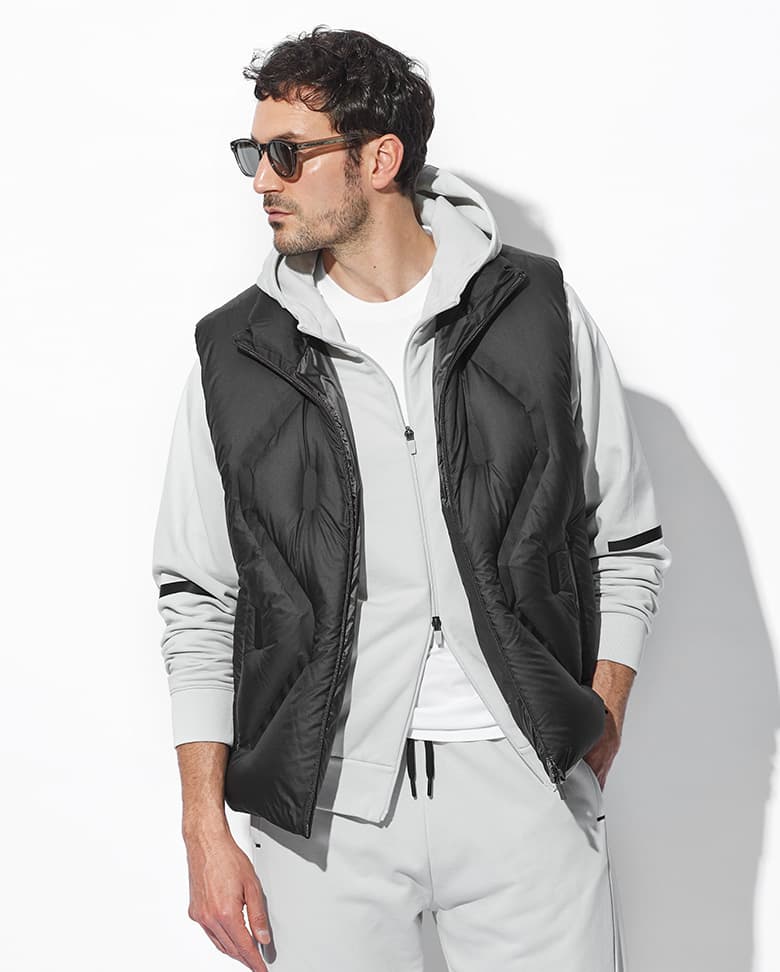 vest【44】 厳つい HERNO／LAMINAR-down