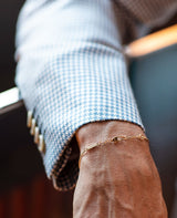 K18カットケーブルチェーンブレスレット