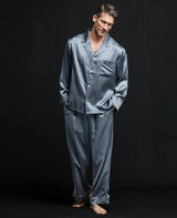 シルクパジャマ(チャコールグレー)