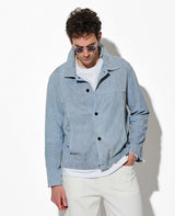 スエードシャツジャケット