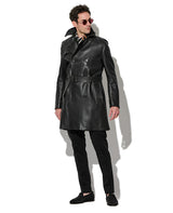 トレンチコート グロッシーレザー