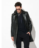 トレンチコート グロッシーレザー