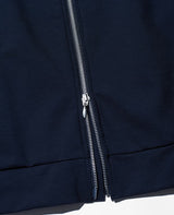 コンプレスト・コットンジャージ―・ダブルジップジャケット