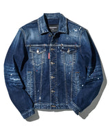 ダン ミディアム イージー レッドスポッツ ウォッシュ デニムジャケット