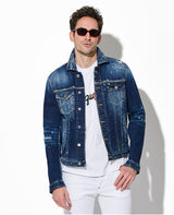 ダン ミディアム イージー レッドスポッツ ウォッシュ デニムジャケット