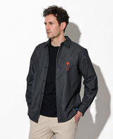 ニットデニムシャツ