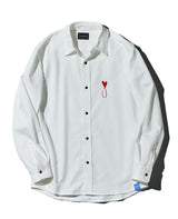 ニットデニムシャツ