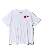 2ハートワッペンTシャツ