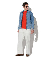 サイドラインデニットブルゾン