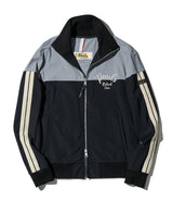 バイカラーストレッチジップアップ