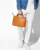 オーストリッチフルポイント ミニトートバッグ