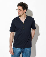 LEON別注 VネックヘンリーショートスリーブTシャツ