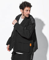 異素材コンビセットアップ(ブラック)