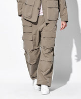 異素材コンビセットアップ(ベージュ)