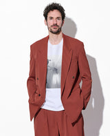 ポリエステル/コットン/リネン ドライツイル ダブルジャケット