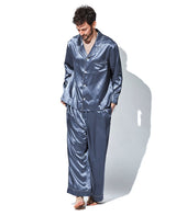 シルクパジャマ(チャコールグレー)