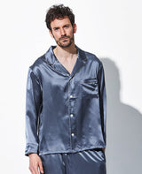 シルクパジャマ(チャコールグレー)