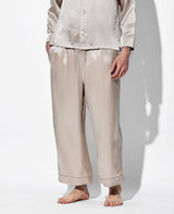 シルクパジャマ(ピンクベージュ)