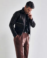 レザーブルゾン