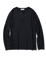 LEON別注 ウールジャージヘンリネックTシャツ