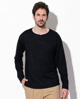 LEON別注 ウールジャージヘンリネックTシャツ