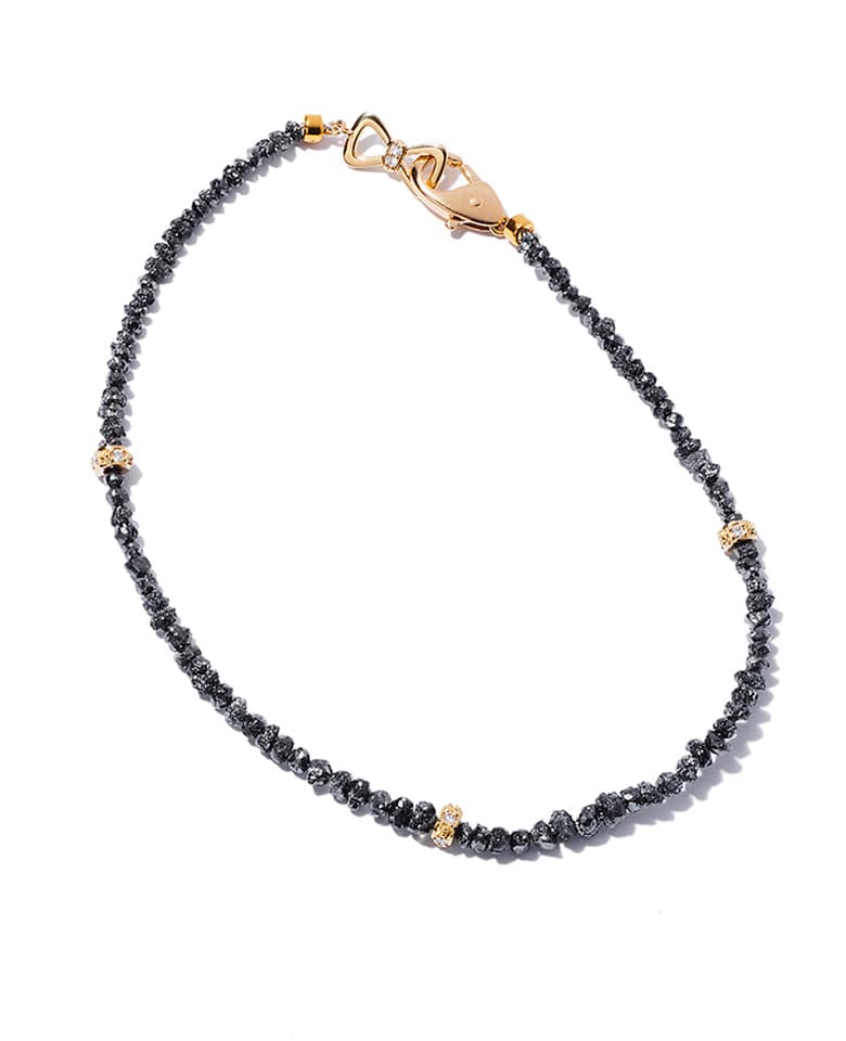 ブラックダイヤモンドのブレスレット 特別価格⁄高品質]ブラックダイヤモンドブレスレット（約4mm⁄24.2ct