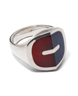 "EQUINOX"-ピラミッド オニキスカーネリアン リング