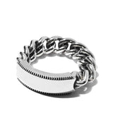 FLUTED MILGRAIN LOGO ID RING