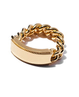 FLUTED MILGRAIN LOGO ID RING