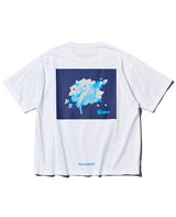 Gakuブルー&シルバーグラフィックTシャツ