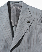 ストライプピークドラペルジャケット