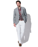 ストライプピークドラペルジャケット