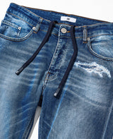 ウォッシュドストレッチデニムパンツ