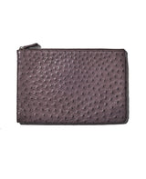 オイルオーストリッチフルポイント クラッチバッグ