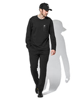 クロコポケット付クルーネックロングTシャツ