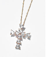 ハートクォーツ クロスペンダント