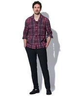 シアーチェックオーバーシャツ