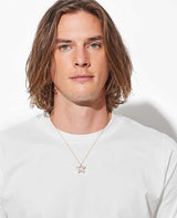 K18YGバケットダイヤスターペンダント