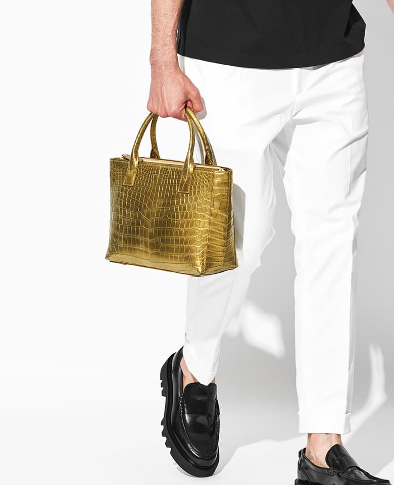 Croco Emboss Leather Totebag【EUROKENVY®︎ オリジナルレザー