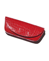 スモールクロコダイル革アイウェアケース