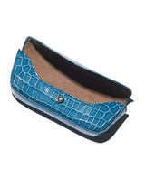 スモールクロコダイル革アイウェアケース