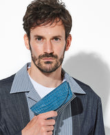 スモールクロコダイル革アイウェアケース