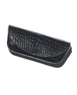 スモールクロコダイル革アイウェアケース