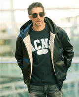 LEON別注 エコレザーフーディ