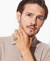 イニシャル・螺鈿リング