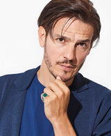 螺鈿スクエアデザインリング