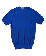 クルーネックショートスリーブセーター